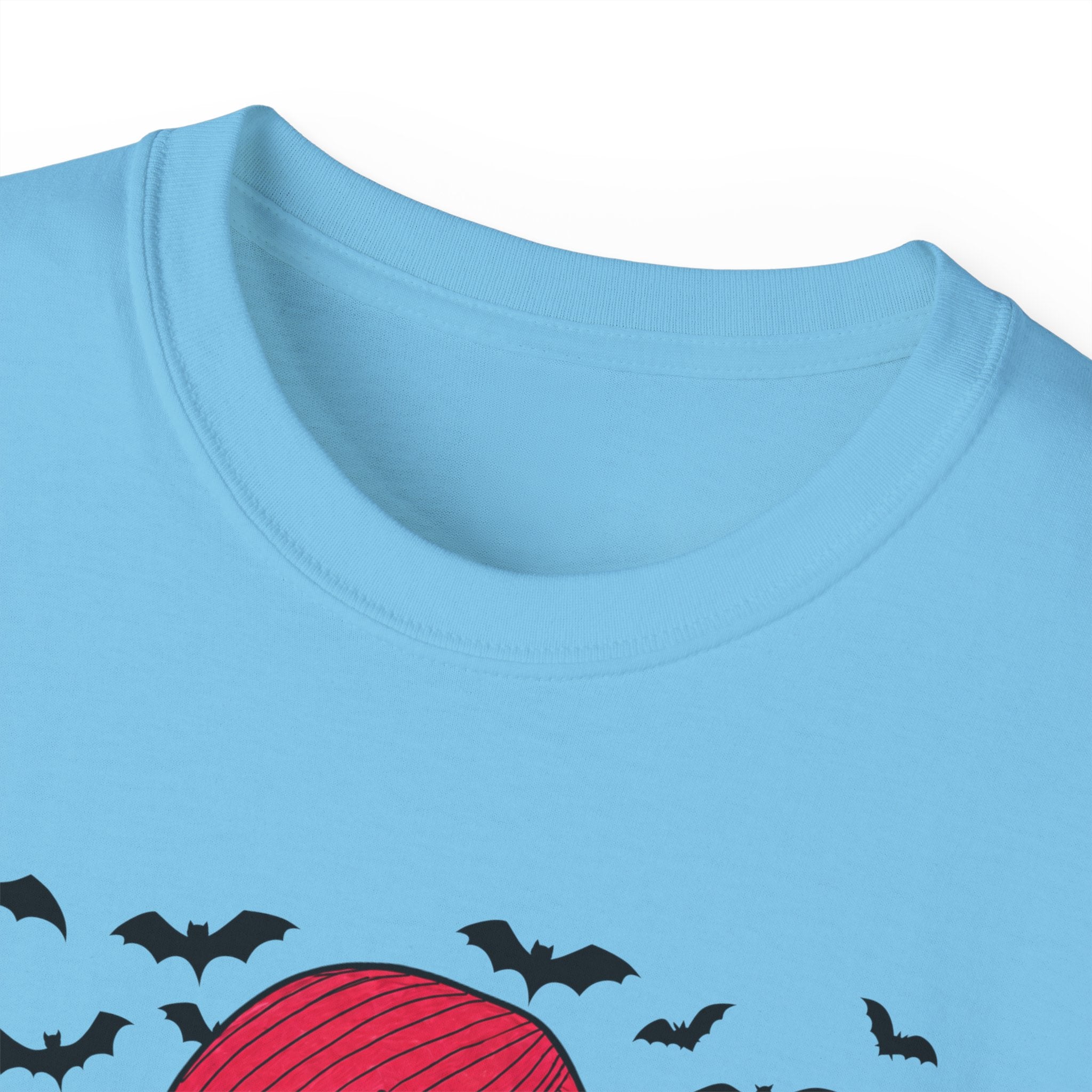 Dead Cute Goth Girl T-Shirt — Red-Haired Girl with Bats