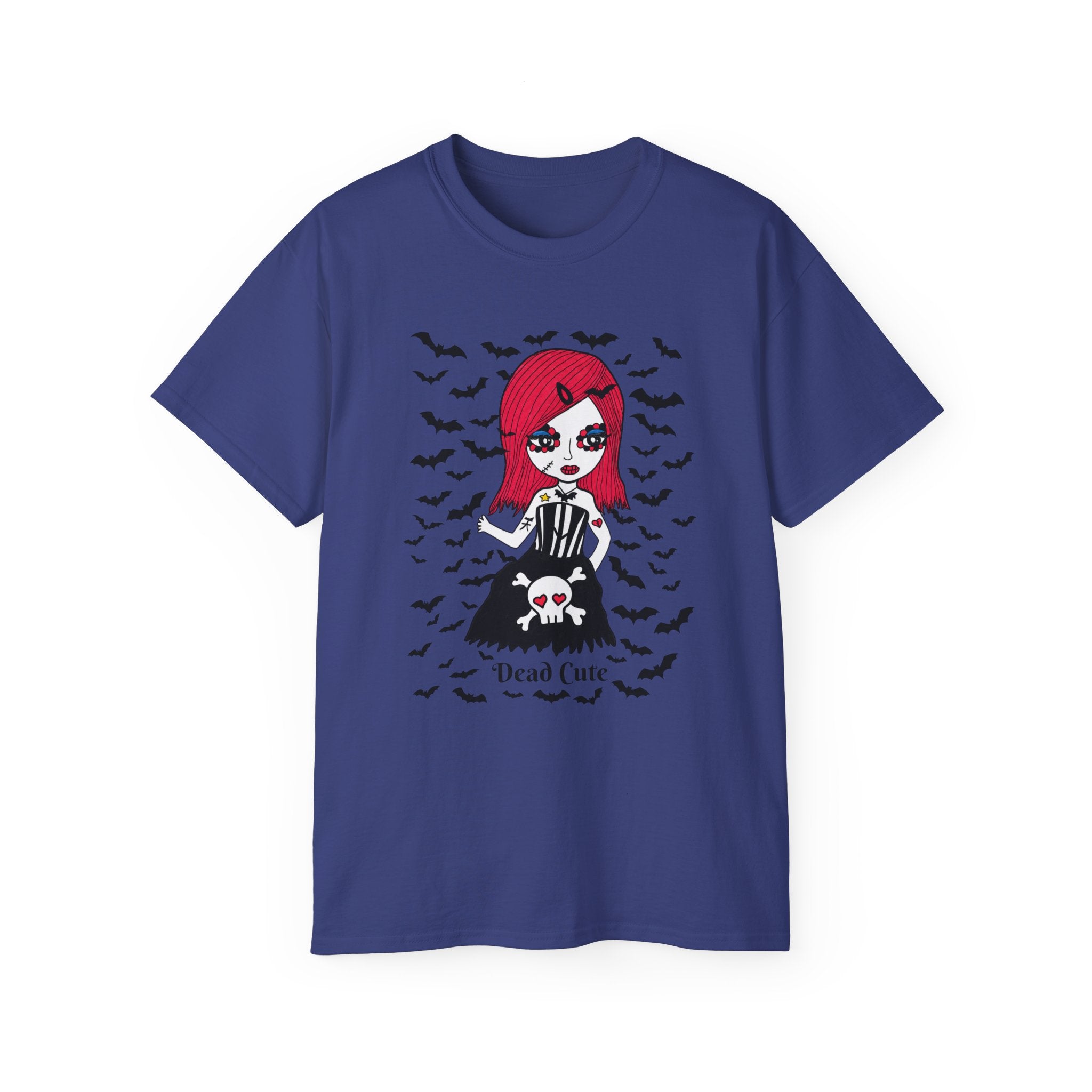 Dead Cute Goth T-Shirt — "Normal Is An Illusion" Morticia‑Style Tee
