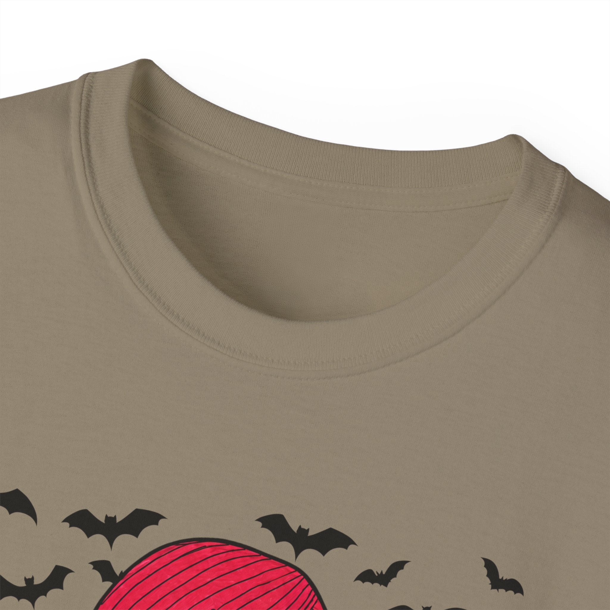 Dead Cute Goth Girl T-Shirt — Red-Haired Girl with Bats