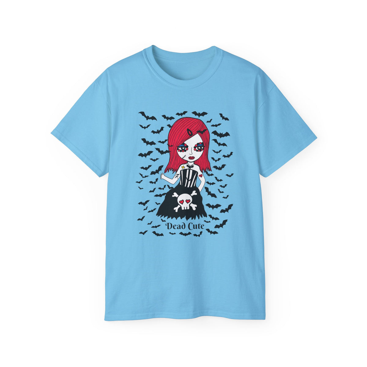 Dead Cute Goth T-Shirt — "Normal Is An Illusion" Morticia‑Style Tee