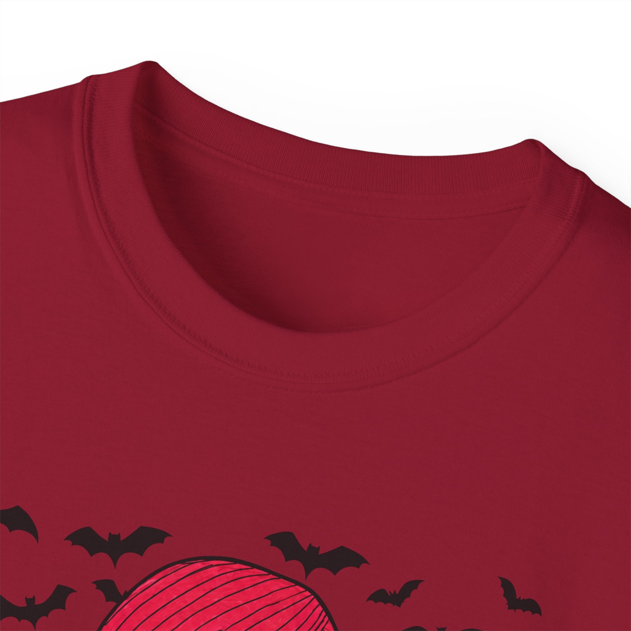 Dead Cute Goth Girl T-Shirt — Red-Haired Girl with Bats