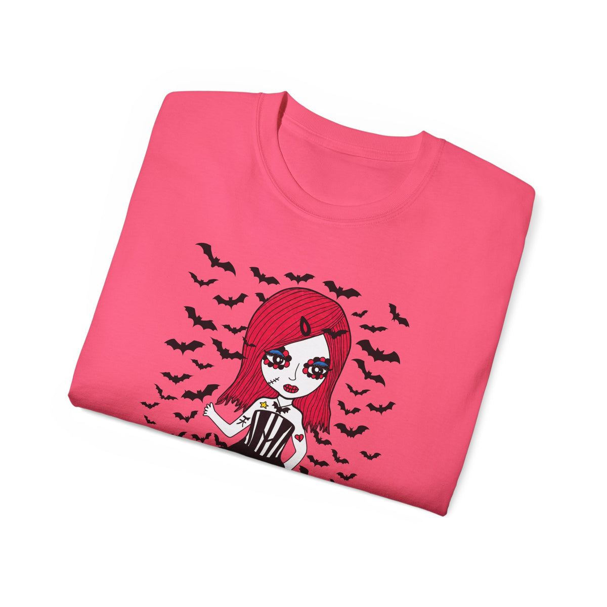 Dead Cute Goth T-Shirt — "Normal Is An Illusion" Morticia‑Style Tee