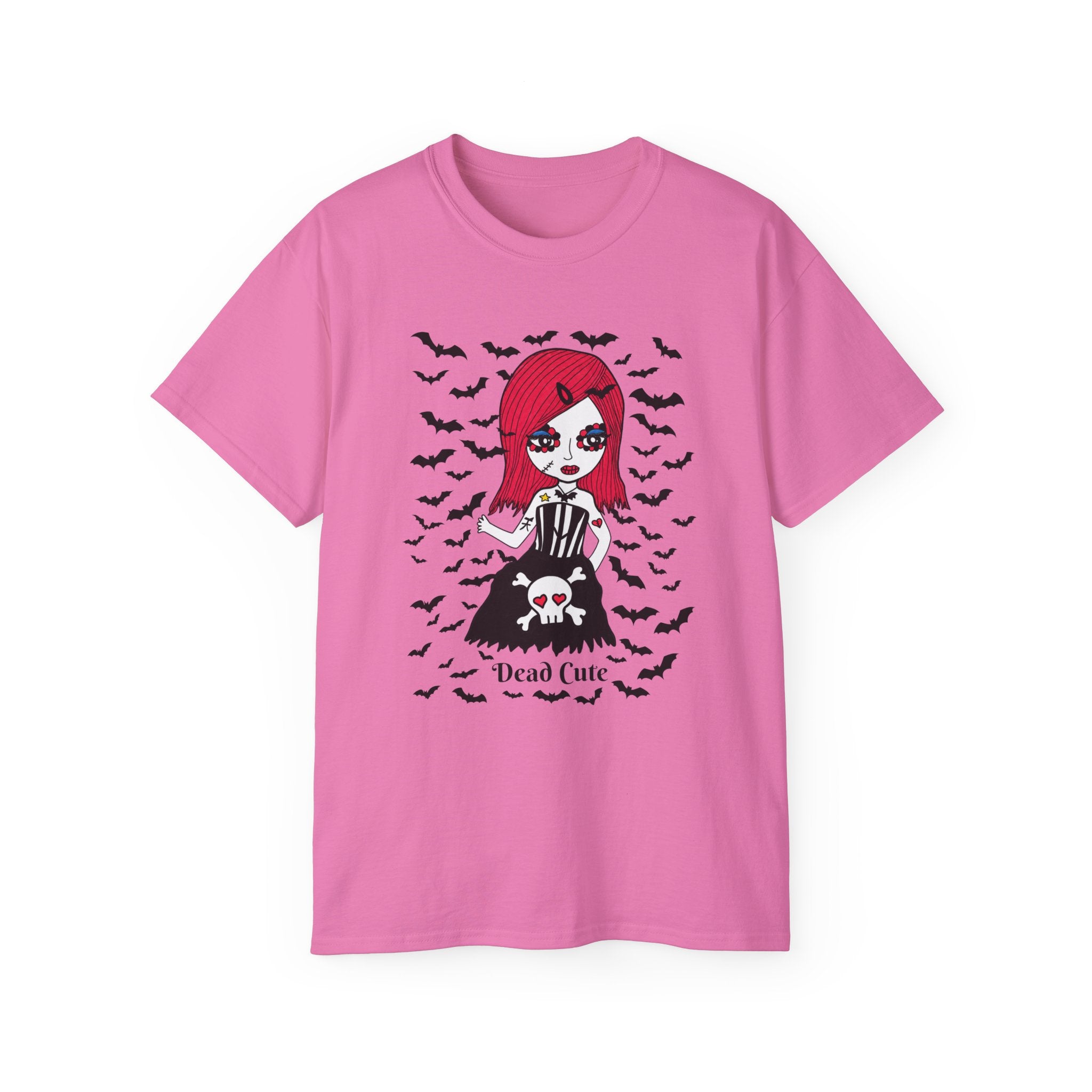 Dead Cute Goth T-Shirt — "Normal Is An Illusion" Morticia‑Style Tee