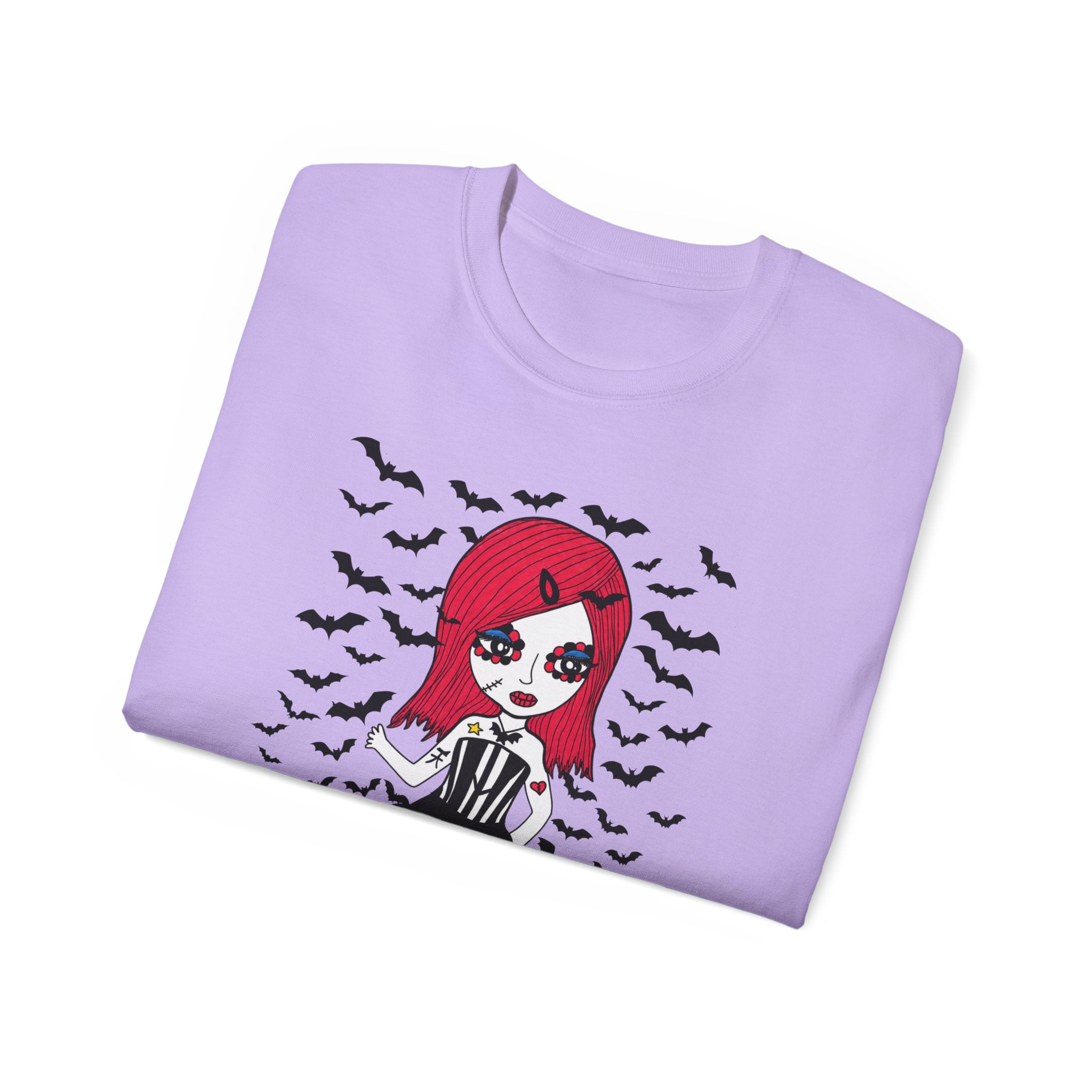 Dead Cute Goth T-Shirt — "Normal Is An Illusion" Morticia‑Style Tee