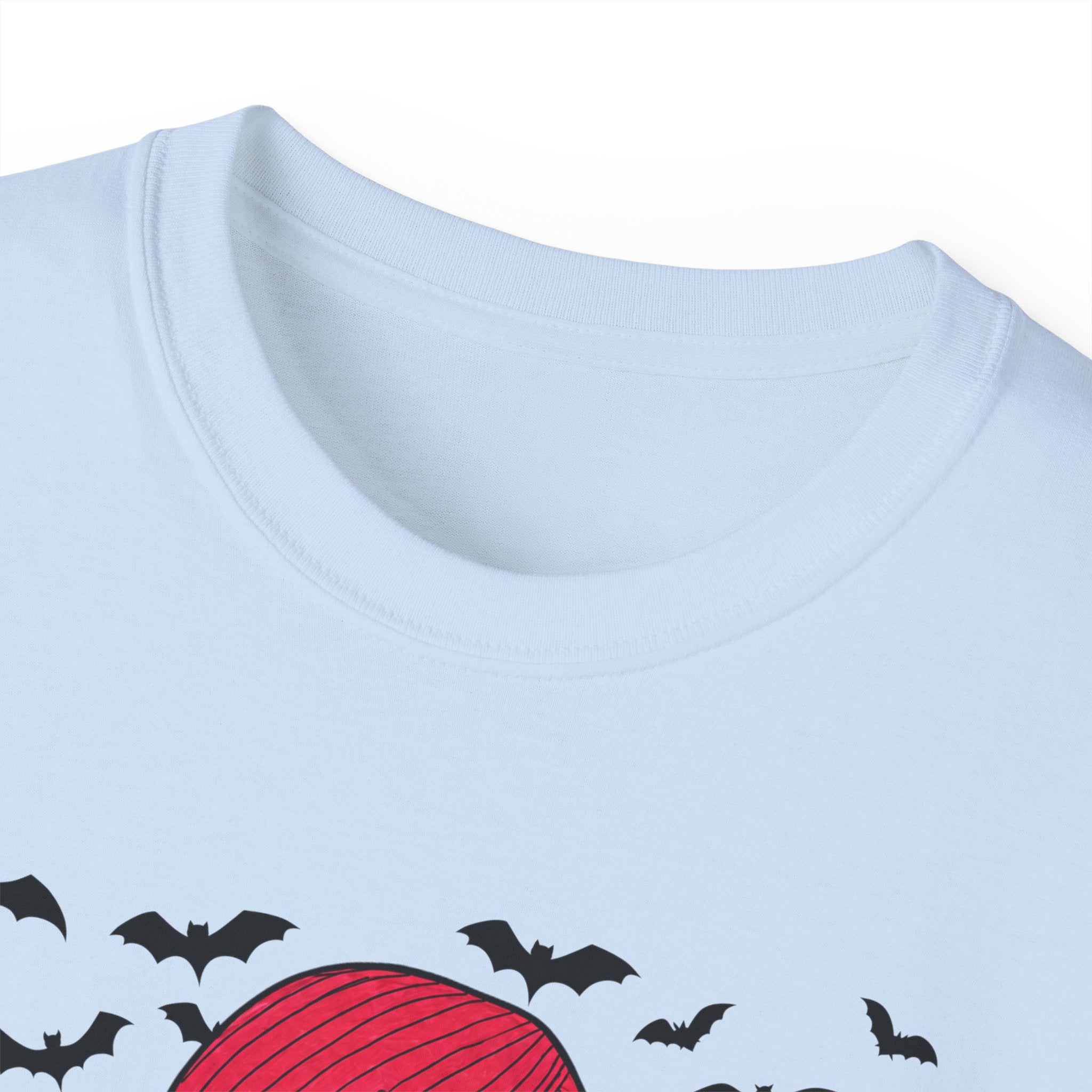 Dead Cute Goth Girl T-Shirt — Red-Haired Girl with Bats