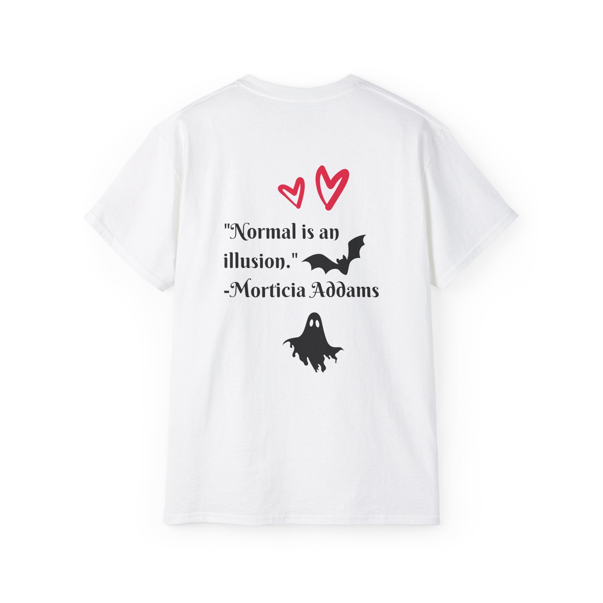 Dead Cute Goth Girl T-Shirt — Red-Haired Girl with Bats