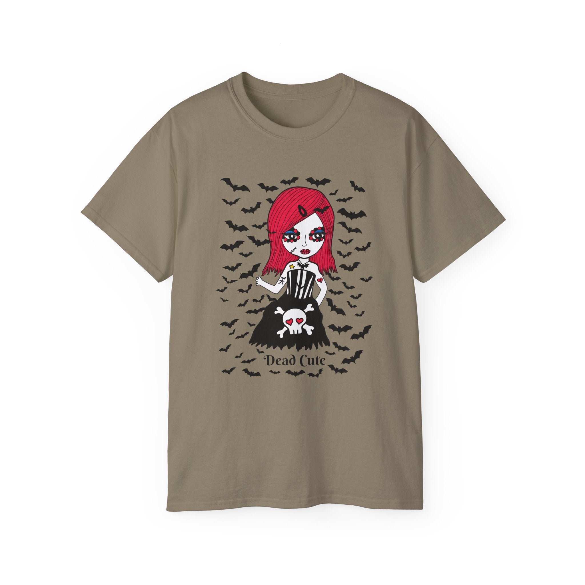 Dead Cute Goth T-Shirt — "Normal Is An Illusion" Morticia‑Style Tee
