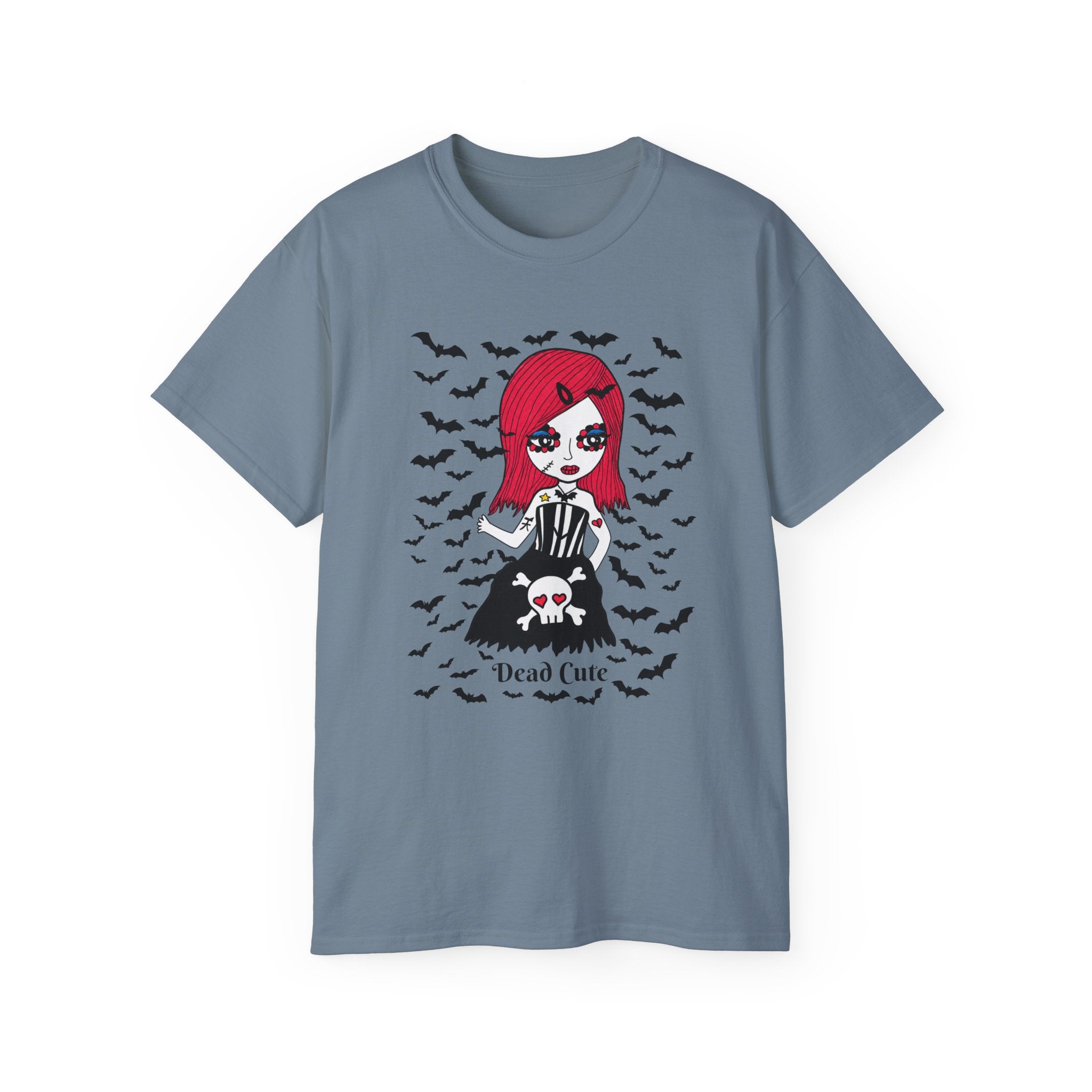 Dead Cute Goth T-Shirt — "Normal Is An Illusion" Morticia‑Style Tee