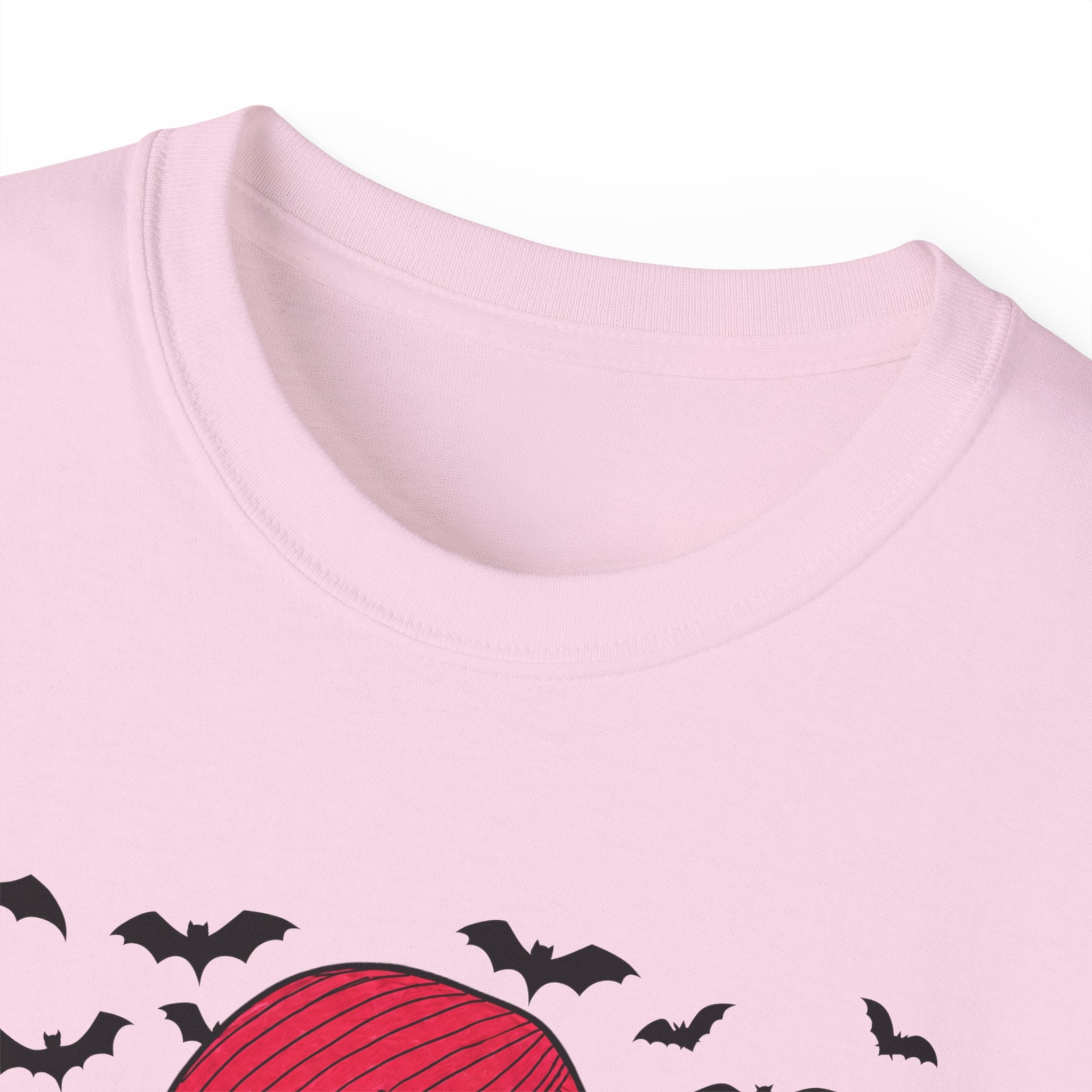 Dead Cute Goth Girl T-Shirt — Red-Haired Girl with Bats