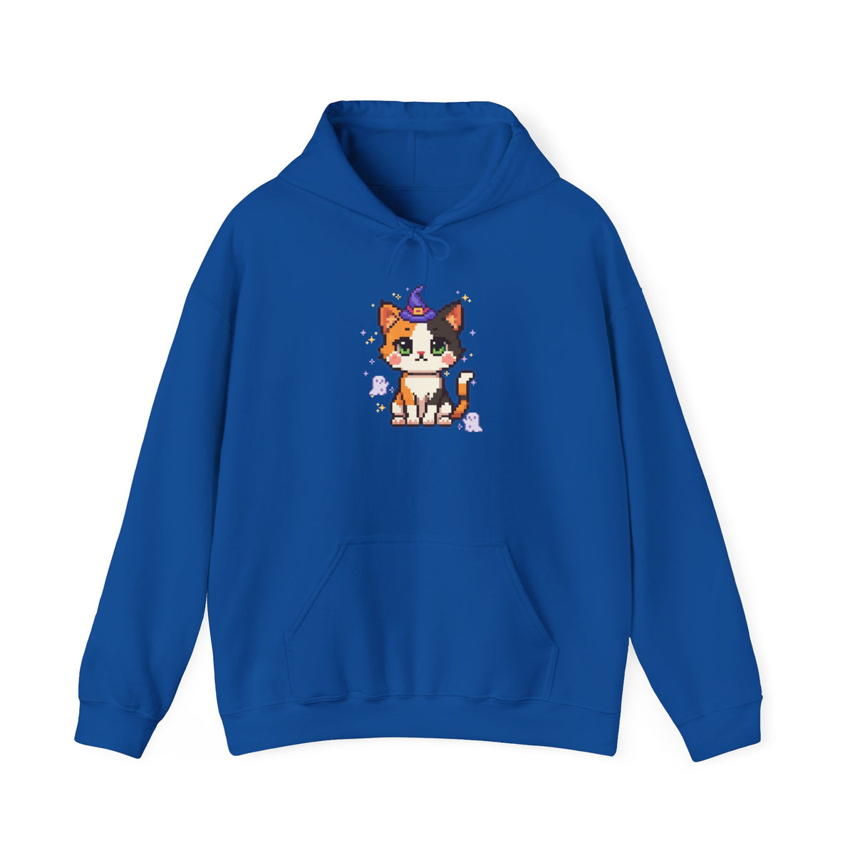 Cat Witch Hoodie — Cute Calico Kitten in Witch Hat Sweatshirt