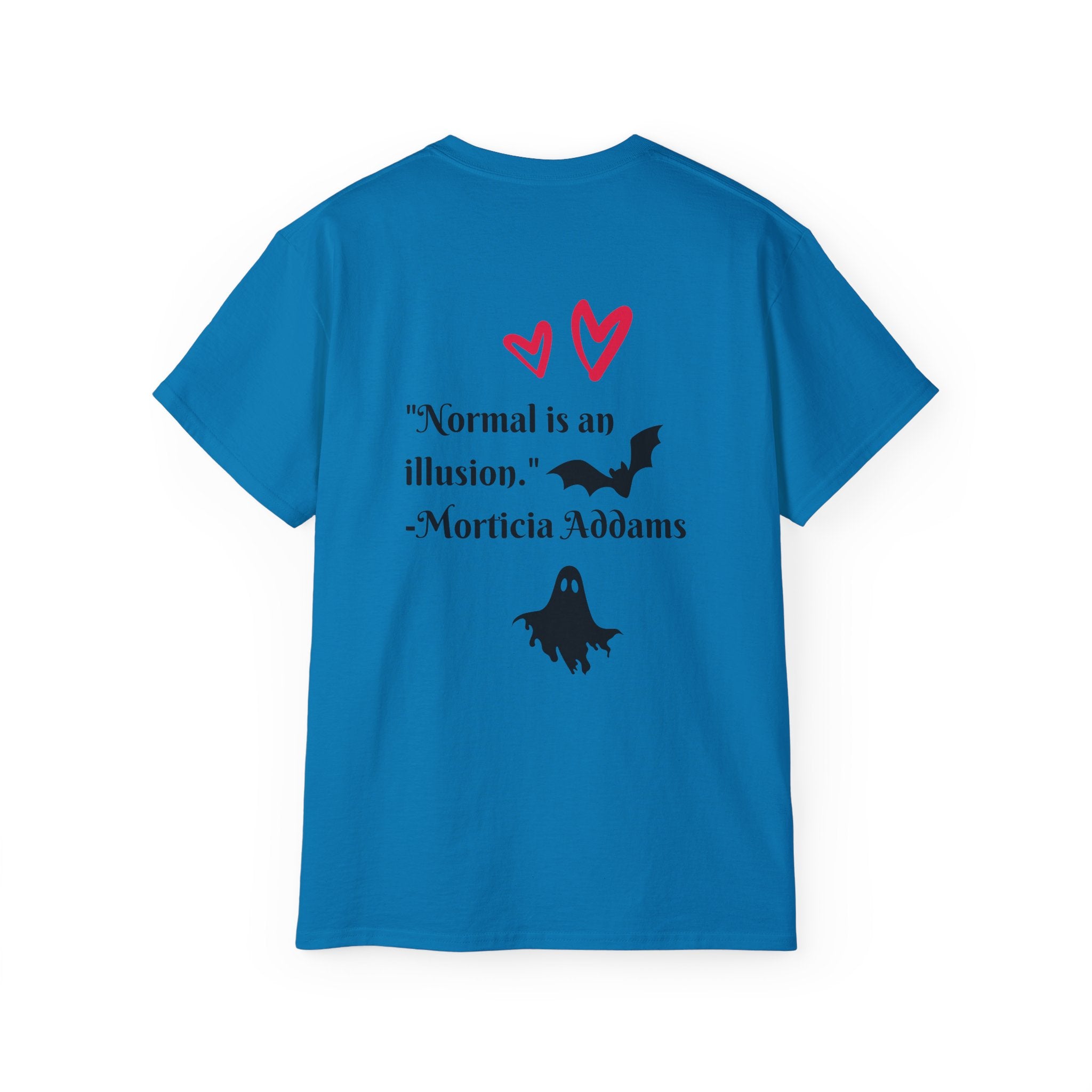 Dead Cute Goth Girl T-Shirt — Red-Haired Girl with Bats
