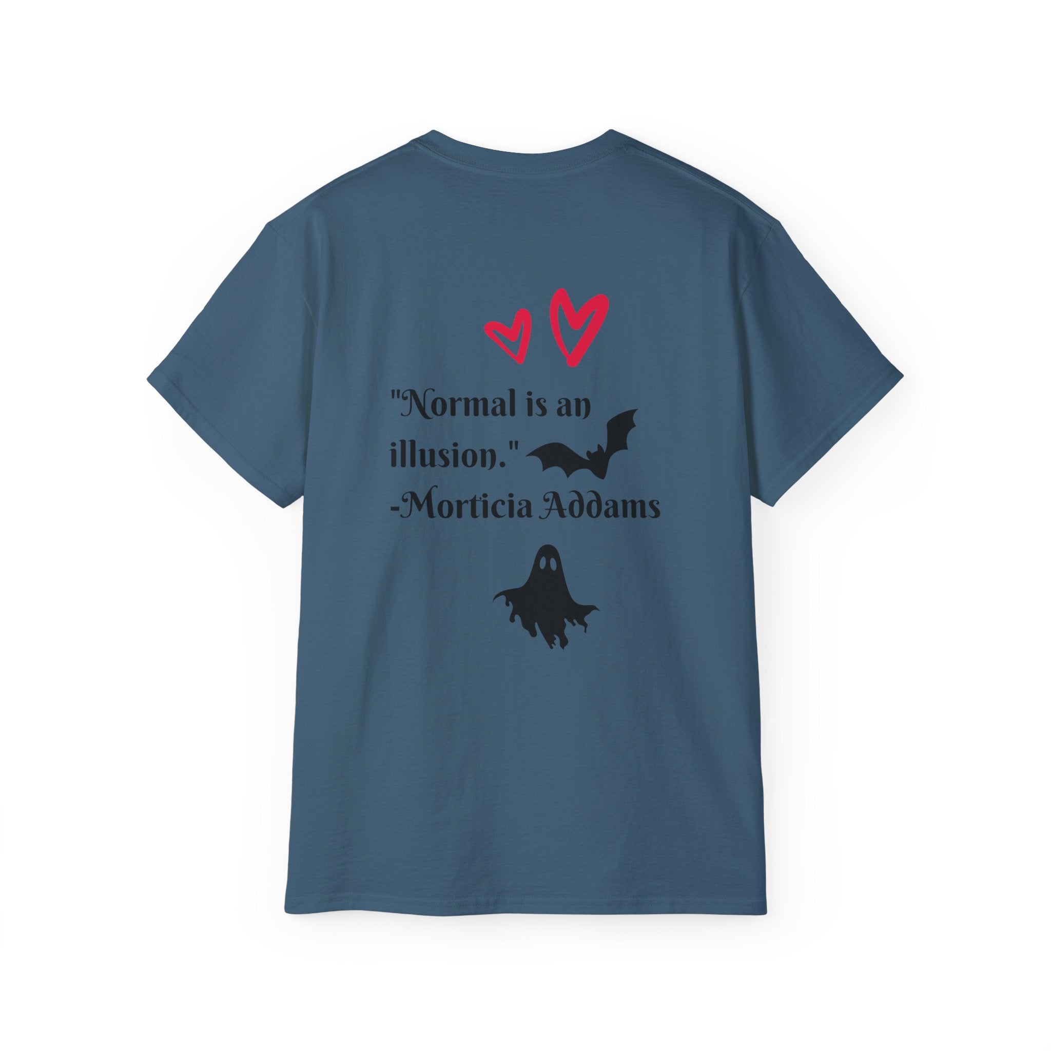 Dead Cute Goth Girl T-Shirt — Red-Haired Girl with Bats